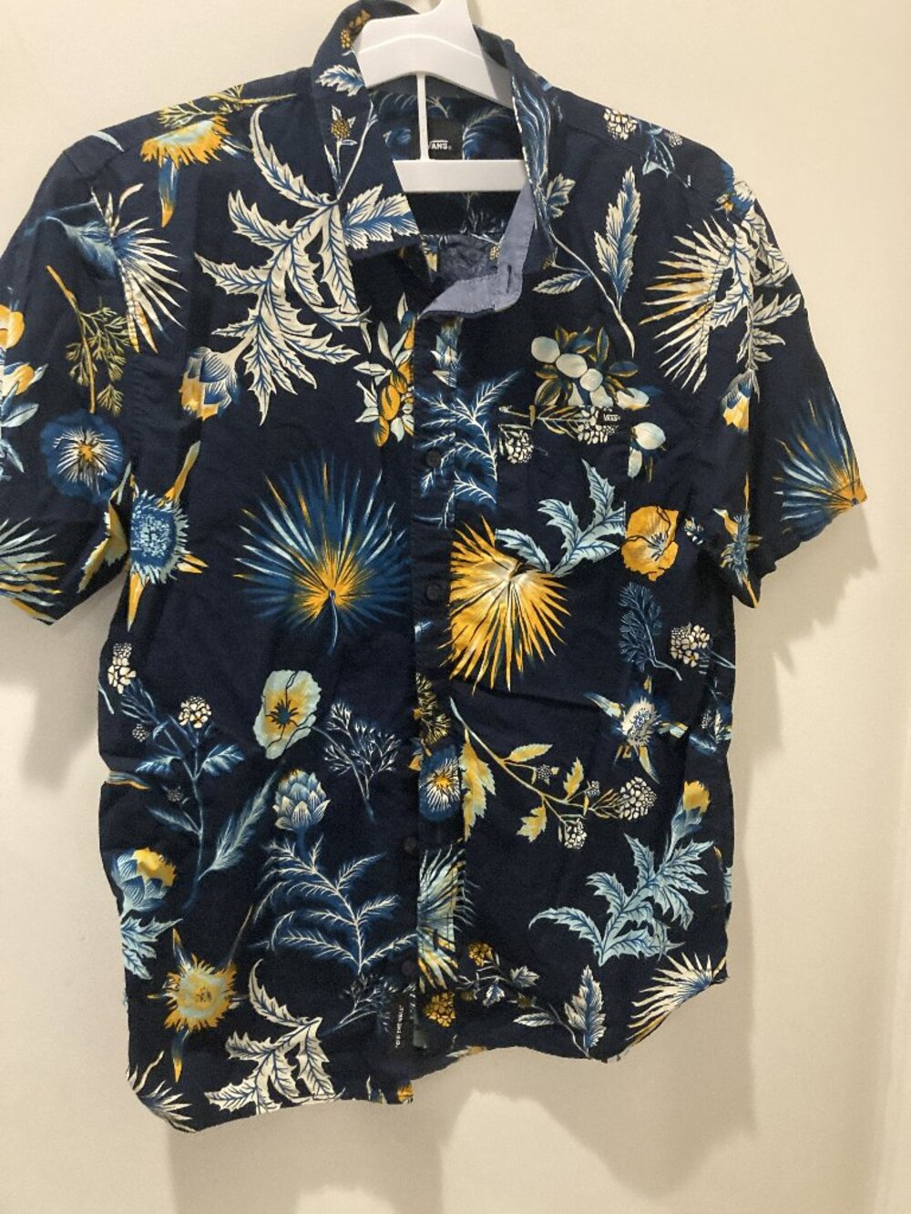 Men's Vans button down summer luau tropical shirt Medium